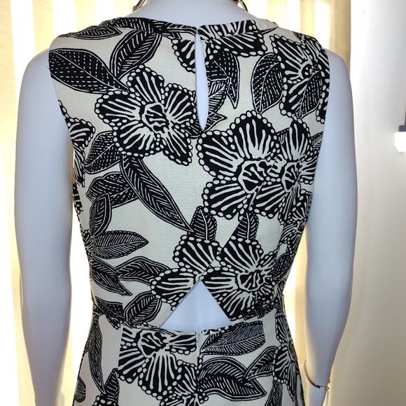 J CREW BOLD FLORAL CROSS-BACK DRESS 4 - Picture 7 of 10